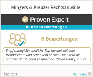 Erfahrungen & Bewertungen zu Mingers & Kreuzer Rechtsanwälte